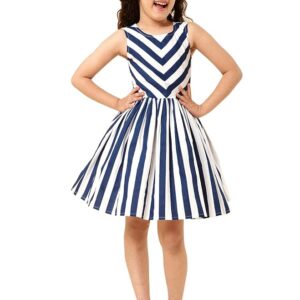 Girls Striped Casual Dress